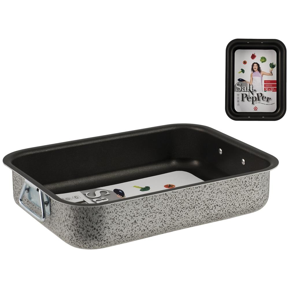 Rosticcera antiaderente Dimensioni 35x25 cm - Linea Salt Pepper - Foto 1