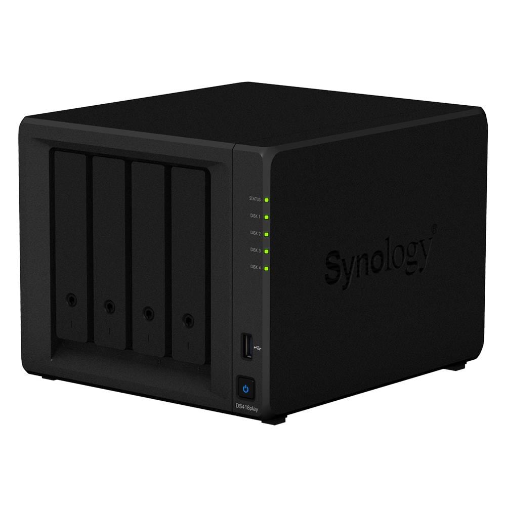 NAS DiskStation DS418play 4 Slot Hard Disk / SSD 3.5" / 2.5" Hot Swap 2 Porte Gigabit Ethernet / 2 Porte USB 3.0 Ram 2 GB - Foto 2