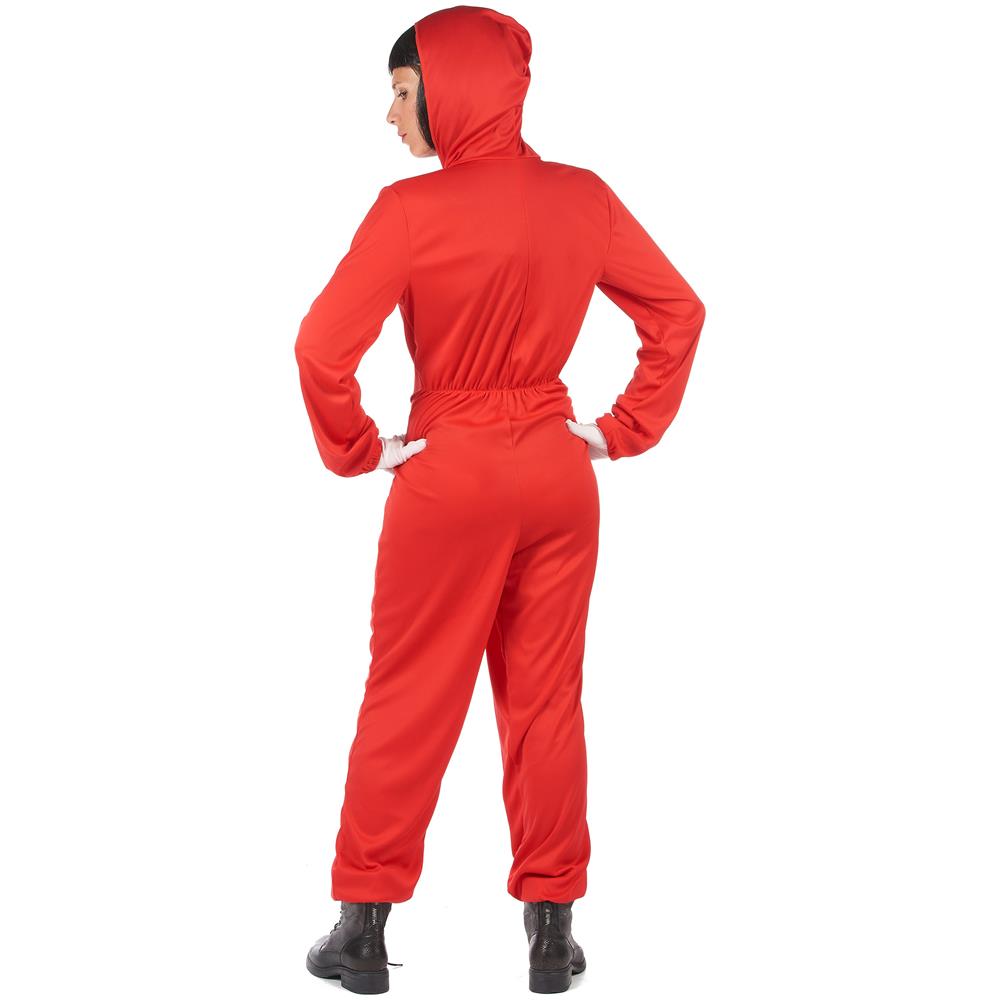 Lucida - Costume Tuta Rossa Da Bandito Per Adulto - Taglia: L / Xl (160-190cm) - Foto 2