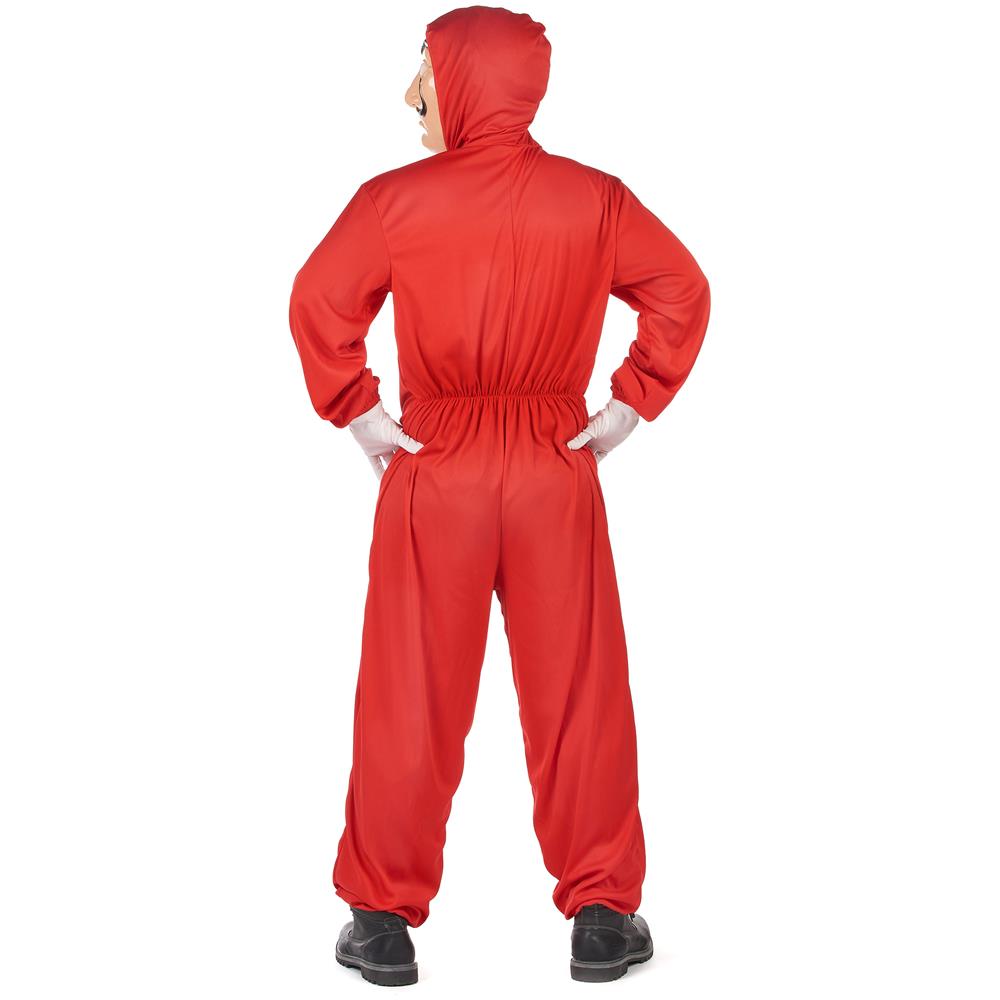 Lucida - Costume Tuta Rossa Da Bandito Per Adulto - Taglia: L / Xl (160-190cm) - Foto 5