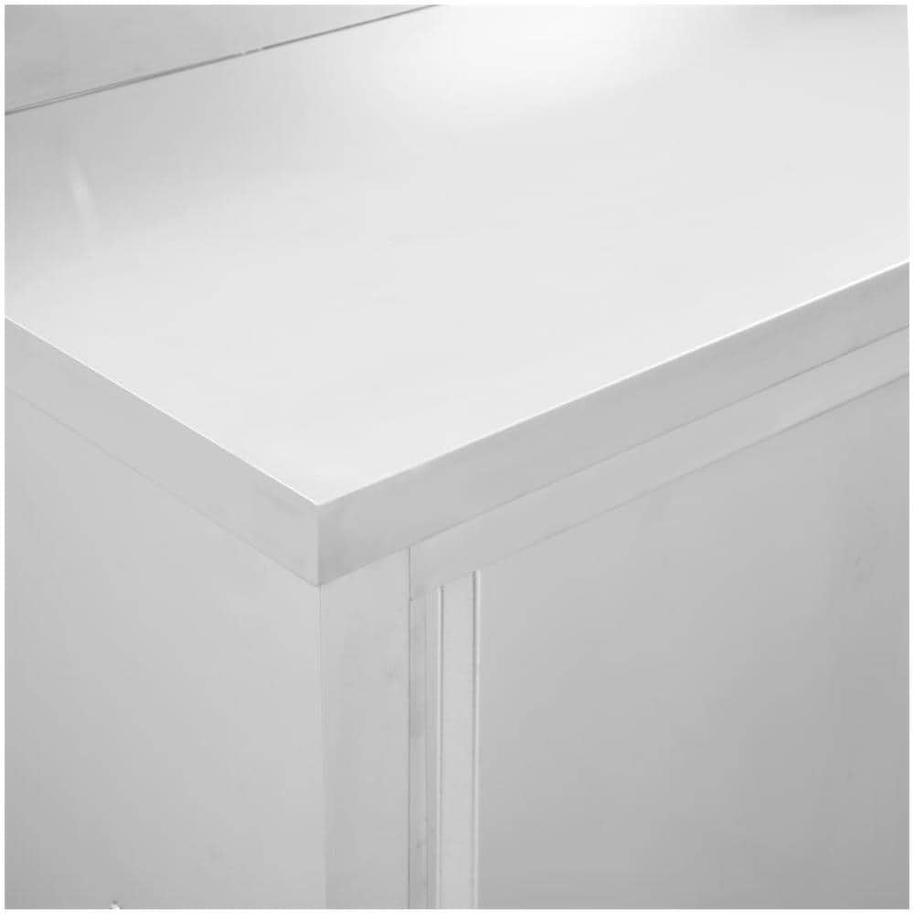 Tavoli da Lavoro Ante Scorrevoli 2 pz 200x50x (95-97) cm Acciaio - Foto 2