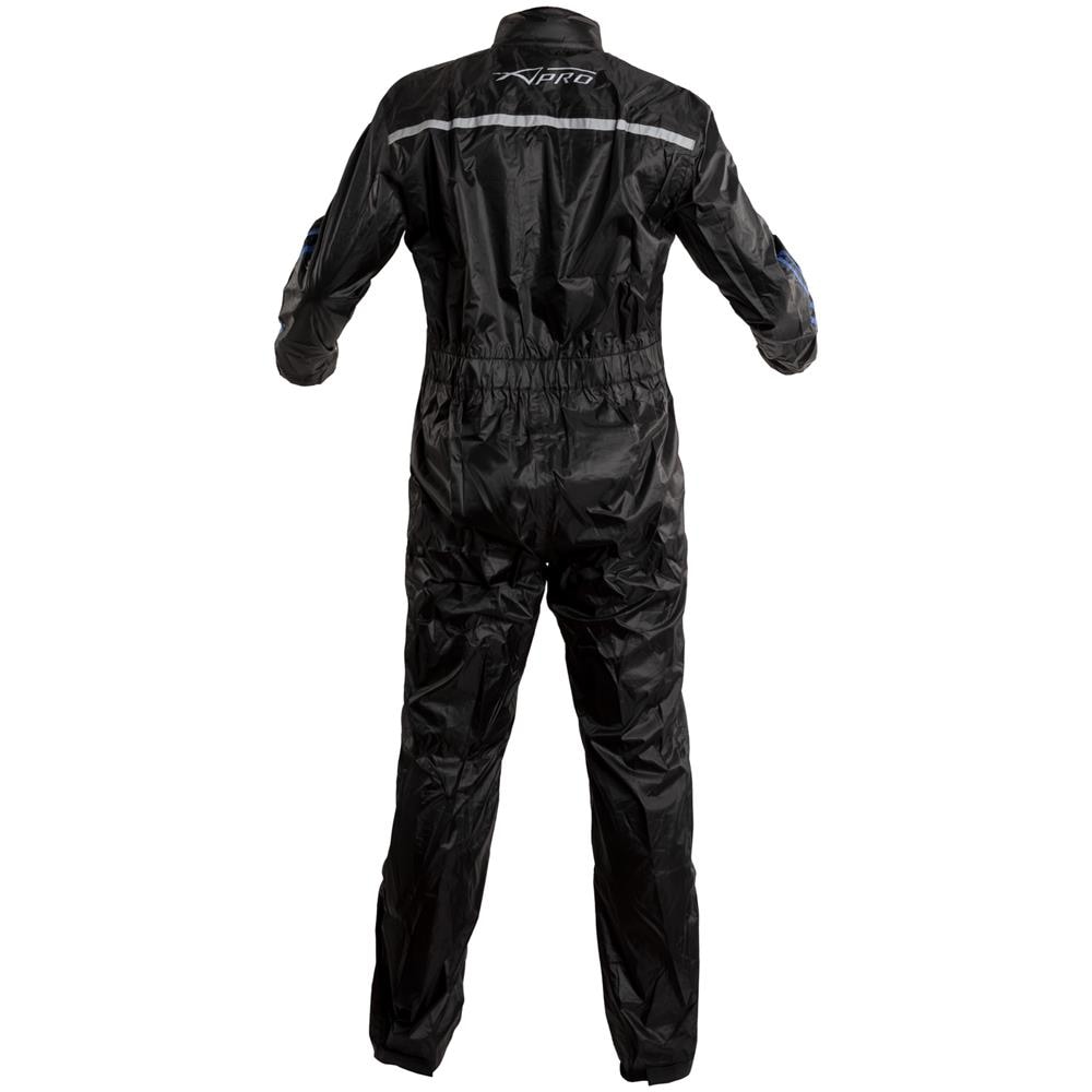 Tuta Impermeabile Antiacqua Moto Scooter Anti Pioggia Cerata Completo Blu 3xl - Foto 5