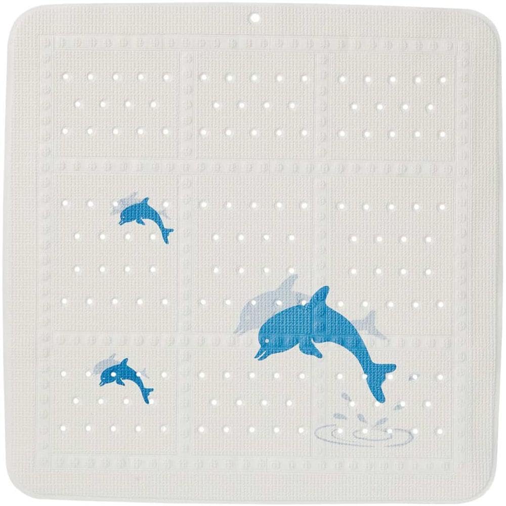 Tappetino Antiscivolo Sicurezza Montreal 55x55 cm Blu Bianco - Foto 1