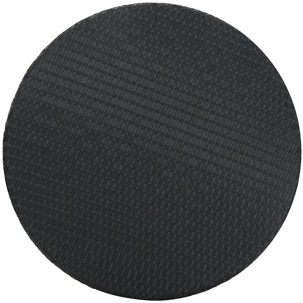 Set Bar da Giardino 5 pz con Cuscini Polyrattan Nero - Foto 2