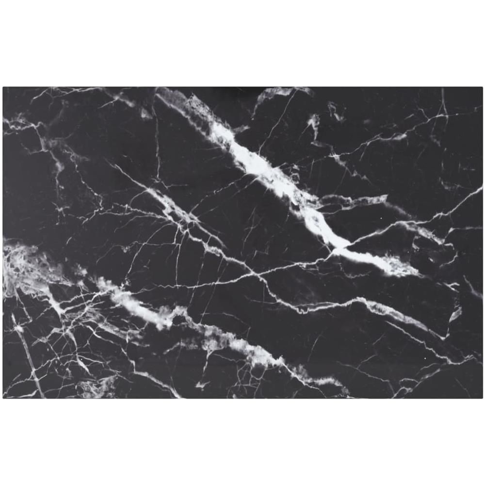 Piano Per Tavolo Bianco 100x62 Cm 8 Mm In Vetro Aspetto Marmo - Foto 1