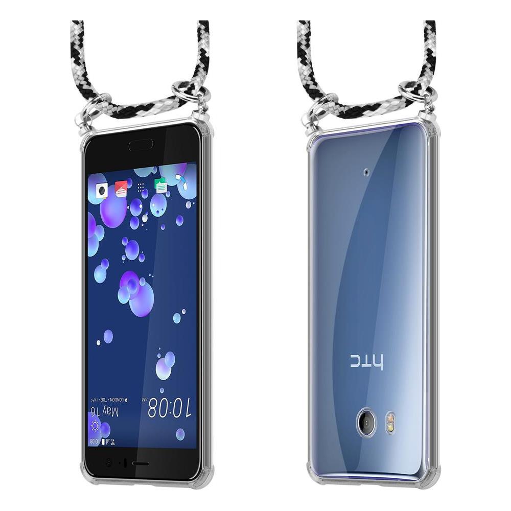 Catena Di Telefoni Cellulari Compatibile Con Htc Ocean / U11 In Nero Camouflage - Coperchio Protettivo In Silicone Con Anelli D'argento, Cinturino In Corda E Custodia Staccabile - Foto 8