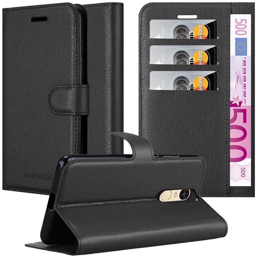 Custodia Compatibile Con Red Mi Pro In Nero Carbone - Coperchio Protettiva Con Chiusura Magnetica, Funzione Stand E Tasca Per Le Carte - Foto 1