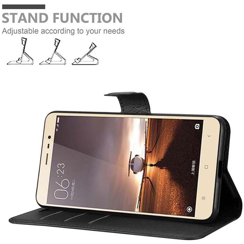 Custodia Compatibile Con Red Mi Pro In Nero Carbone - Coperchio Protettiva Con Chiusura Magnetica, Funzione Stand E Tasca Per Le Carte - Foto 2