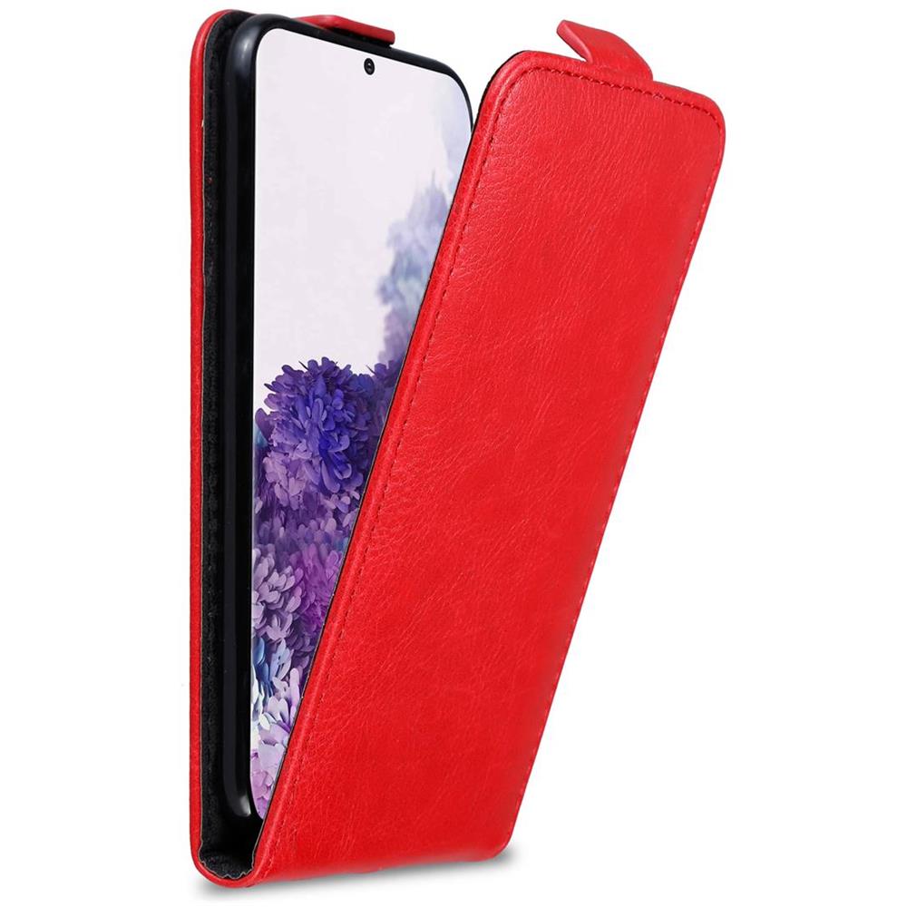 Custodia Compatibile Con Samsung Galaxy S20 In Rosso Mela - Coperchio Protettivo In Design Flip Con Chiusura Magnetica - Foto 1