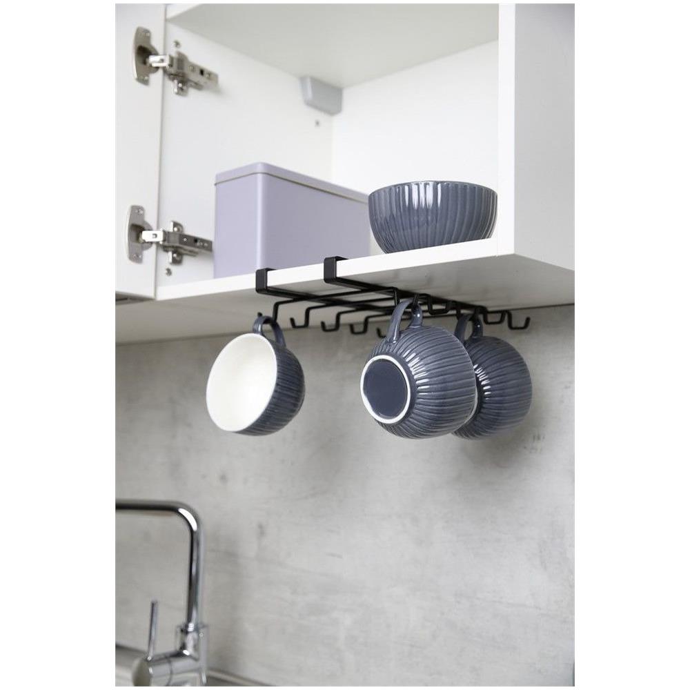 Porta Coppa Per Armadio, 8 Ganci, Nero, - Foto 6