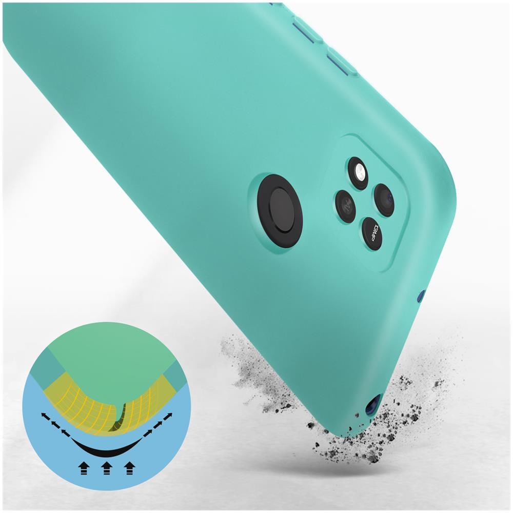 Cover Per Xiaomi Redmi 10a In Silicone Semi-rigido Soft-touch Turchese - Foto 5