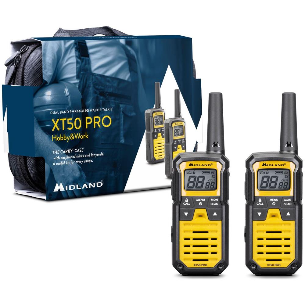 Xt50 Pro Hobby & Work In Valigetta Full Optional, Pmr446/lpd, Senza Licenza, Twin Walkie Talkie, Impermeabile - Foto 1