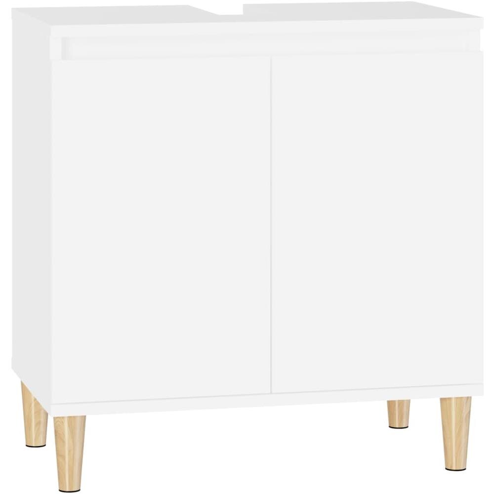 Mobile Lavabo Bianco 58x33x60 Cm In Legno Multistrato - Foto 2