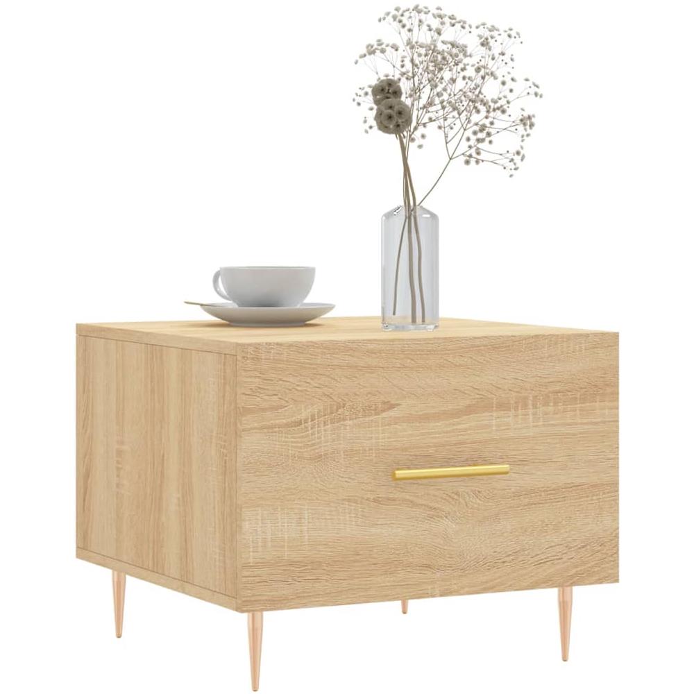Tavolino Da Salotto Rovere Sonoma 50x50x40 Cm Legno Multistrato - Foto 3