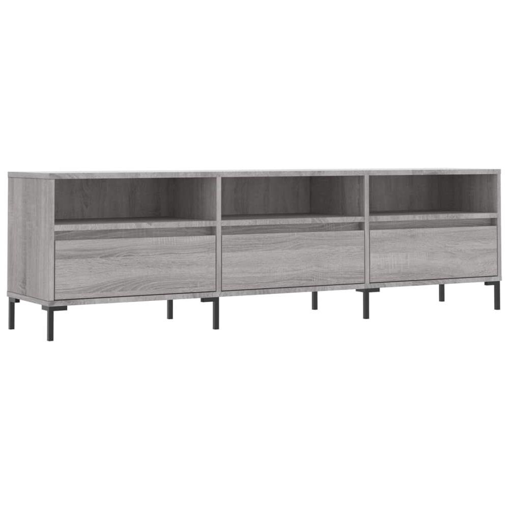 Mobile Porta Tv Grigio Sonoma 150x30x44,5 Cm Legno Multistrato - Foto 2