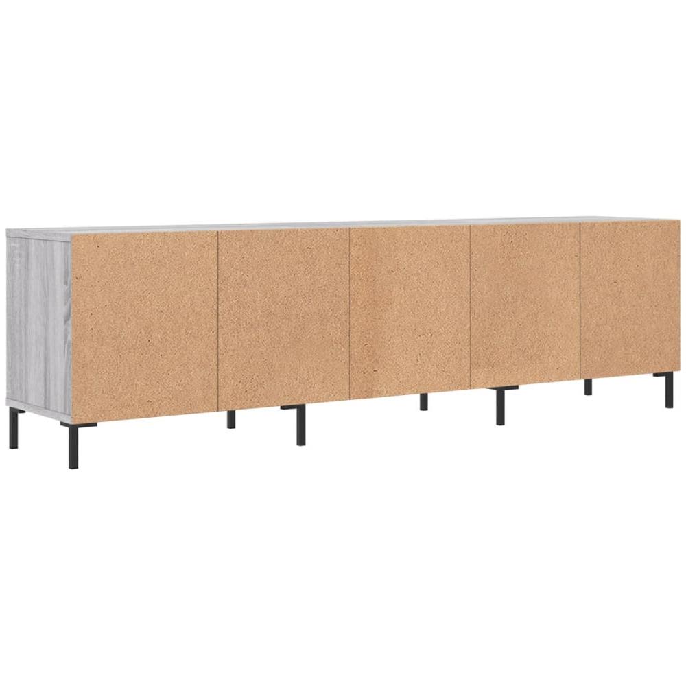 Mobile Porta Tv Grigio Sonoma 150x30x44,5 Cm Legno Multistrato - Foto 8