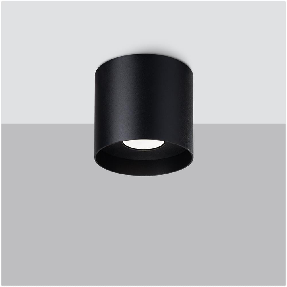 Lampada Da Soffitto Mika Nero Sl. 1281 - Minimalista Lampade Da Soffitto Nero 11x12x12 Cm - Foto 2