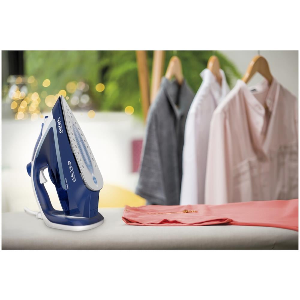 Ferro da Stiro a Secco e a Vapore EasyGliss Plus FV5735 Piastra Durilium Potenza 2500 W Blu / Bianco - Foto 7