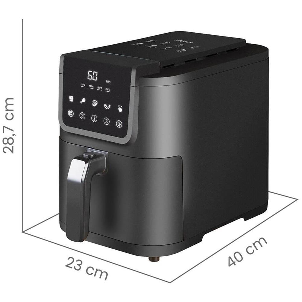 ARFRYA10L Friggitrice ad Aria Capacità 5 Litri Potenza 1500 Watt Nero - Foto 3