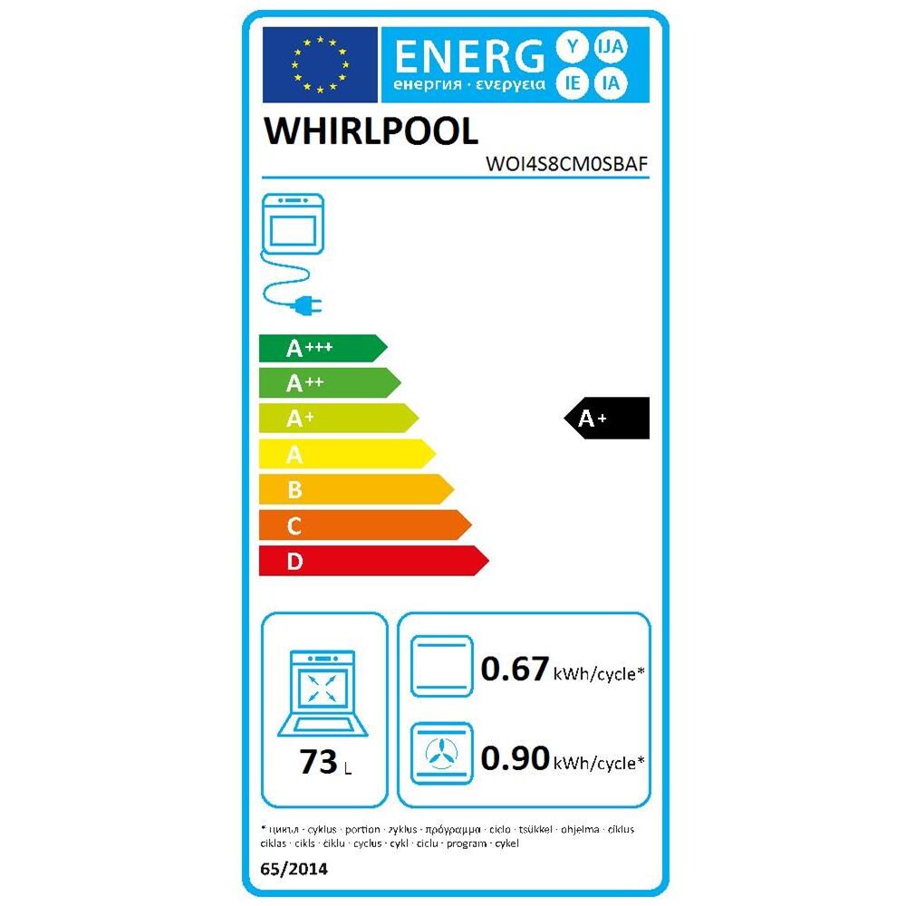 Forno Elettrico da Incasso WOI4S8CM0SBAF Capacità 75 L Multifunzione Colore Nero - Foto 3