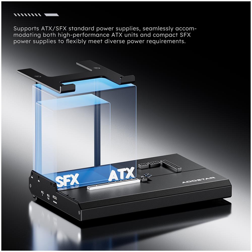 EG02 eGPU Dock, Oculink (PCIe 4.0 x4) + 2*Interfaccia Thunderbolt 5, Supporta Alimentatori ATX /SFX - Foto 2