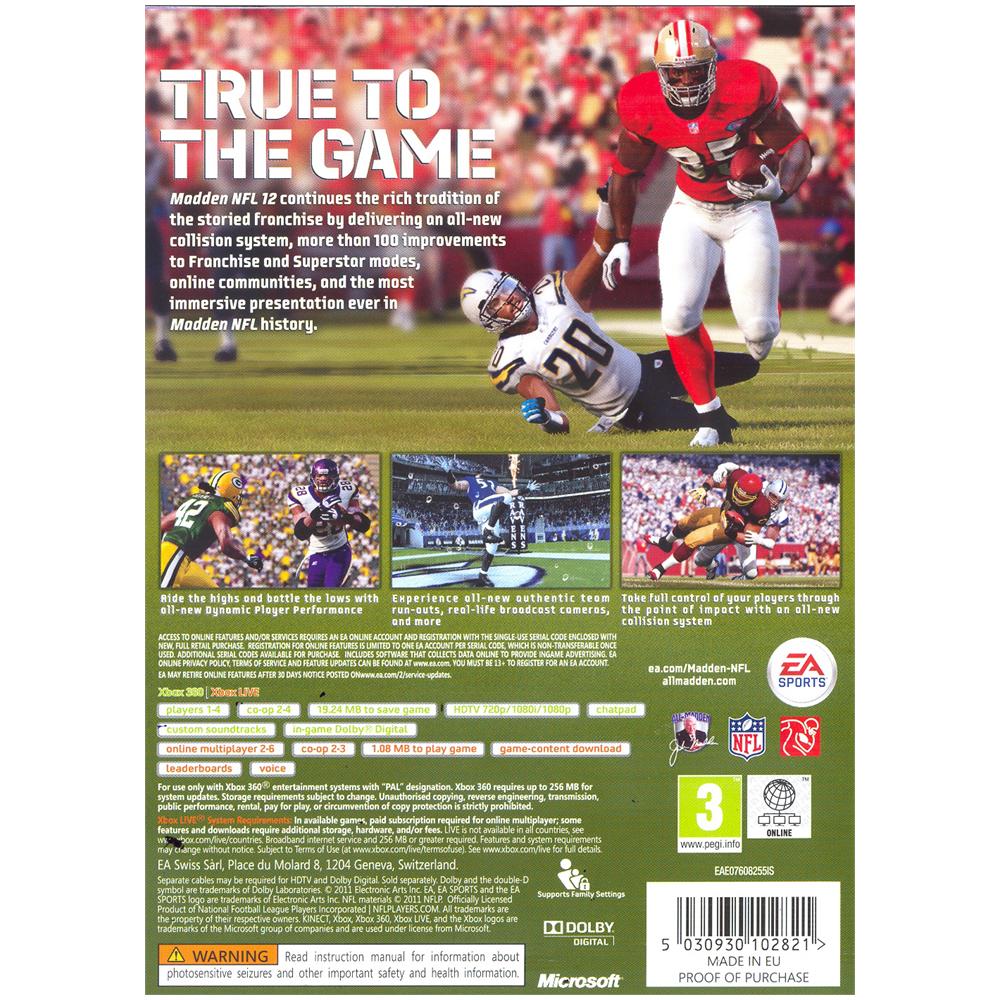 X360 - Madden NFL 12 - Foto 2