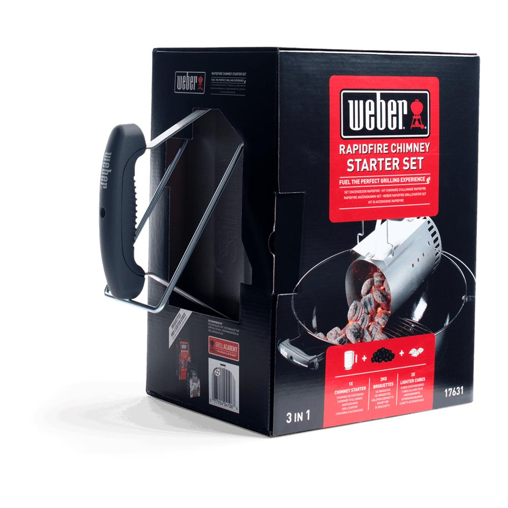 Set Ciminiera d’Accensione Rapidfire con 2 Kg di Bricchetti e 3 Accendifuoco - Foto 4