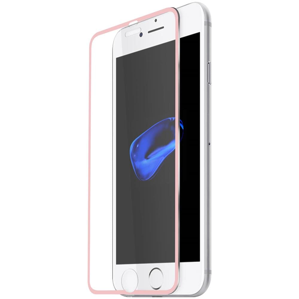 Pellicola In Vetro Temperato Contorni In Titanio Rosa Per Apple Iphone 7 E 8 - Foto 2
