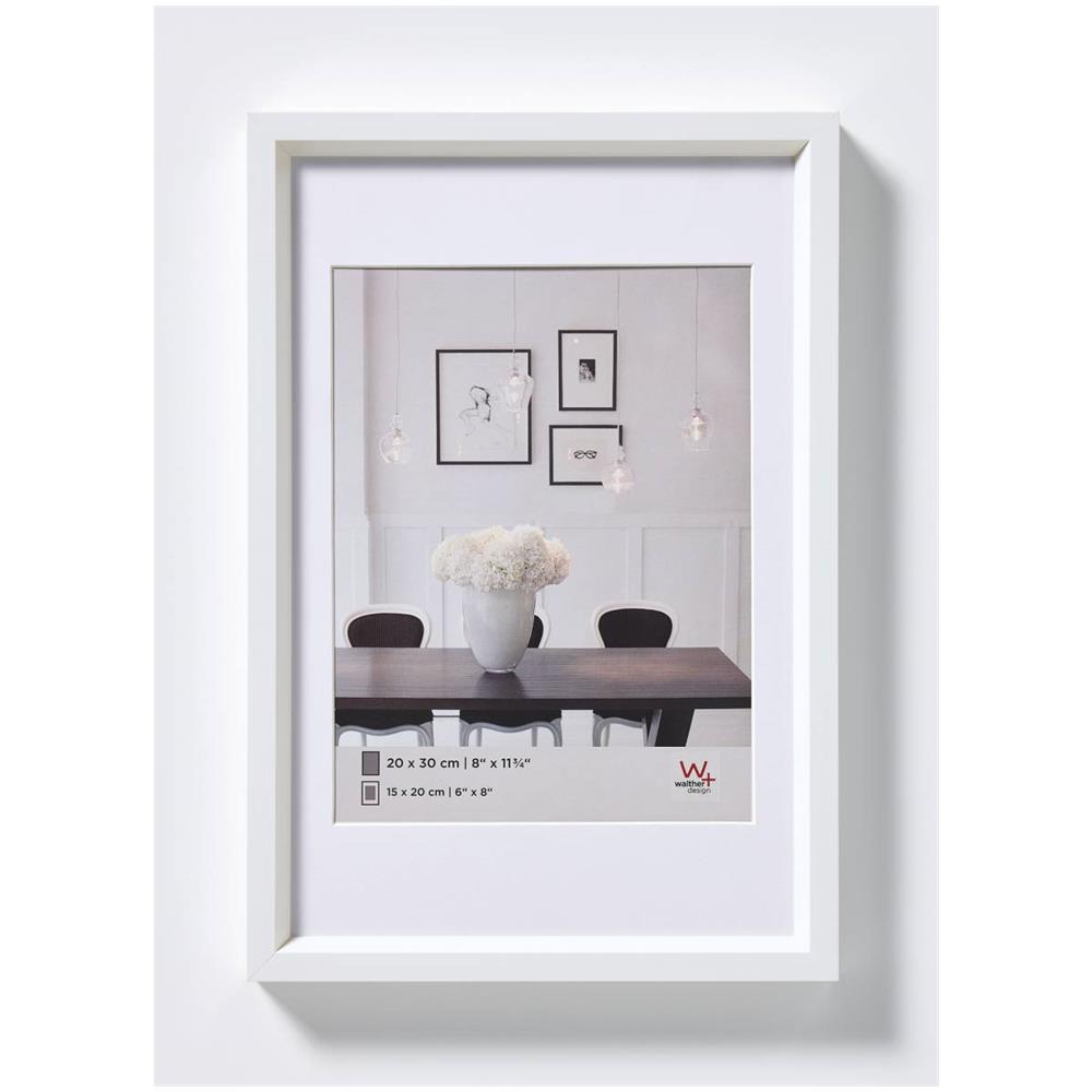 Design Steel Style Cornice portafoto, Bianco, 30 x 40 cm - Foto 1