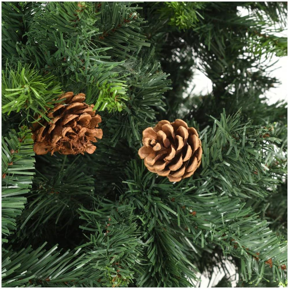 Albero di Natale Artificiale con Pigne Verde 210 cm - Foto 2