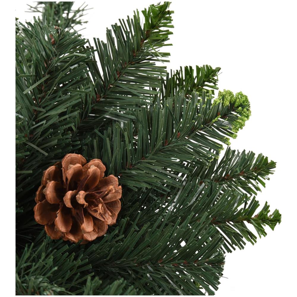 Albero di Natale Artificiale con Pigne Verde 210 cm - Foto 8