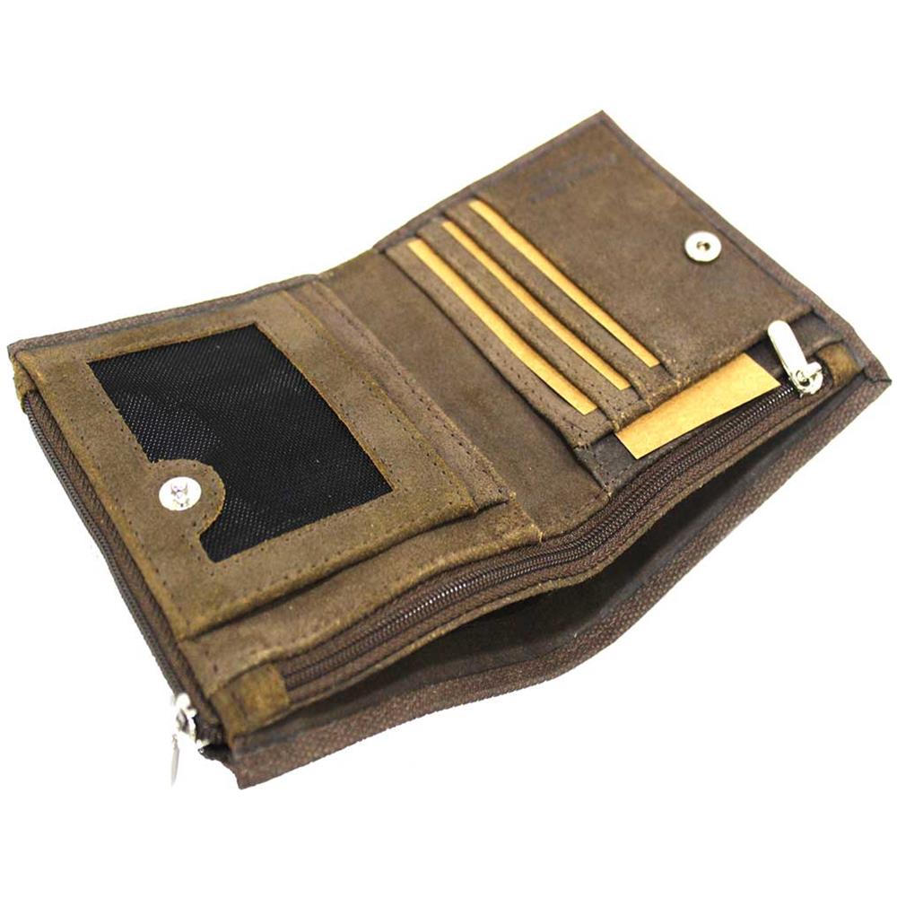 CARRERA - Portafoglio Uomo Tascone In Pelle E Tessuto Porta Carte Credito  Banconote Moro - ePRICE