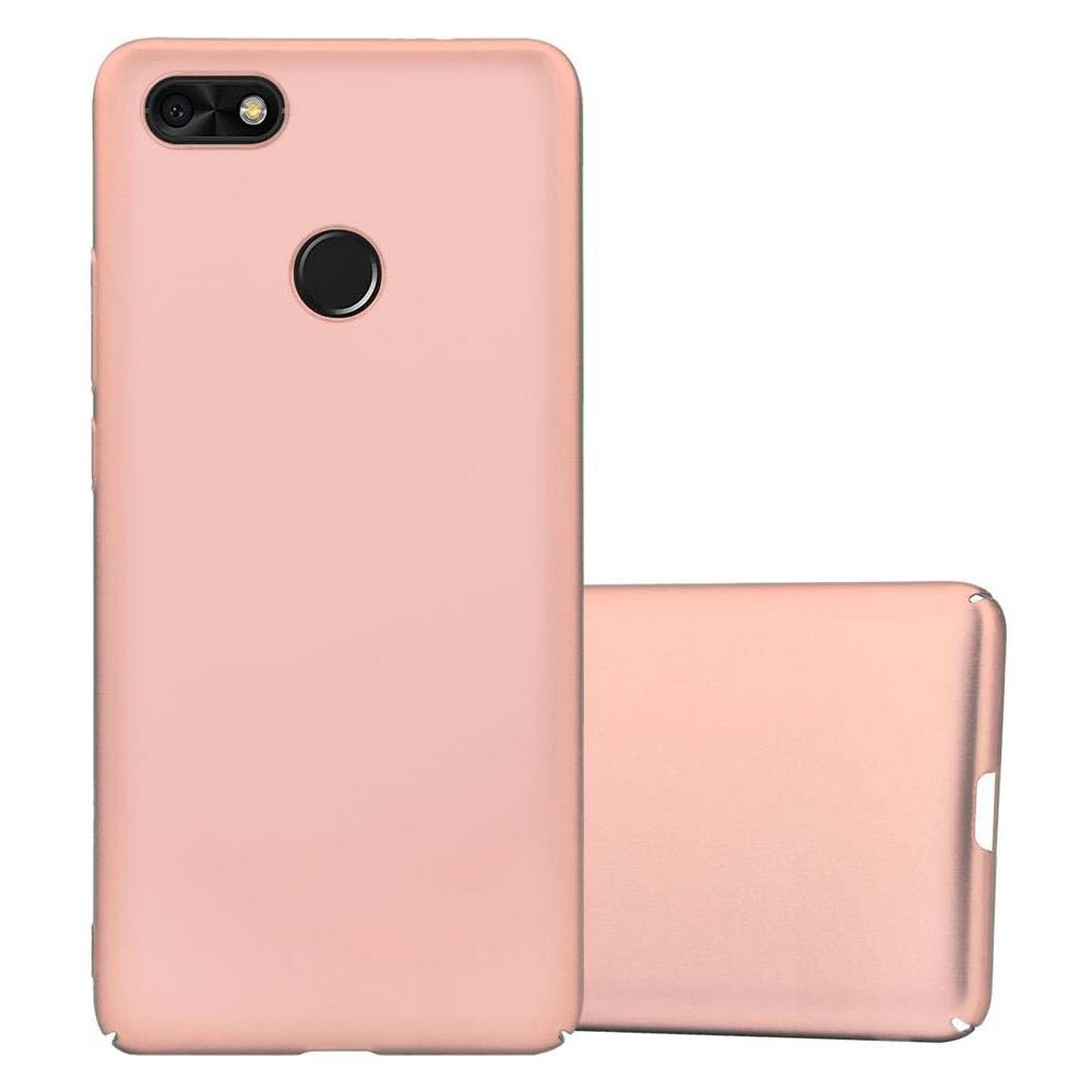 Custodia Compatibile Con Huawei Y6 2 Pro 2017 In Oro Rosa Metallo - Hard Case Coperchio Protettivo In Look Metallico Contro I Graffi E Gli Urti - Foto 1