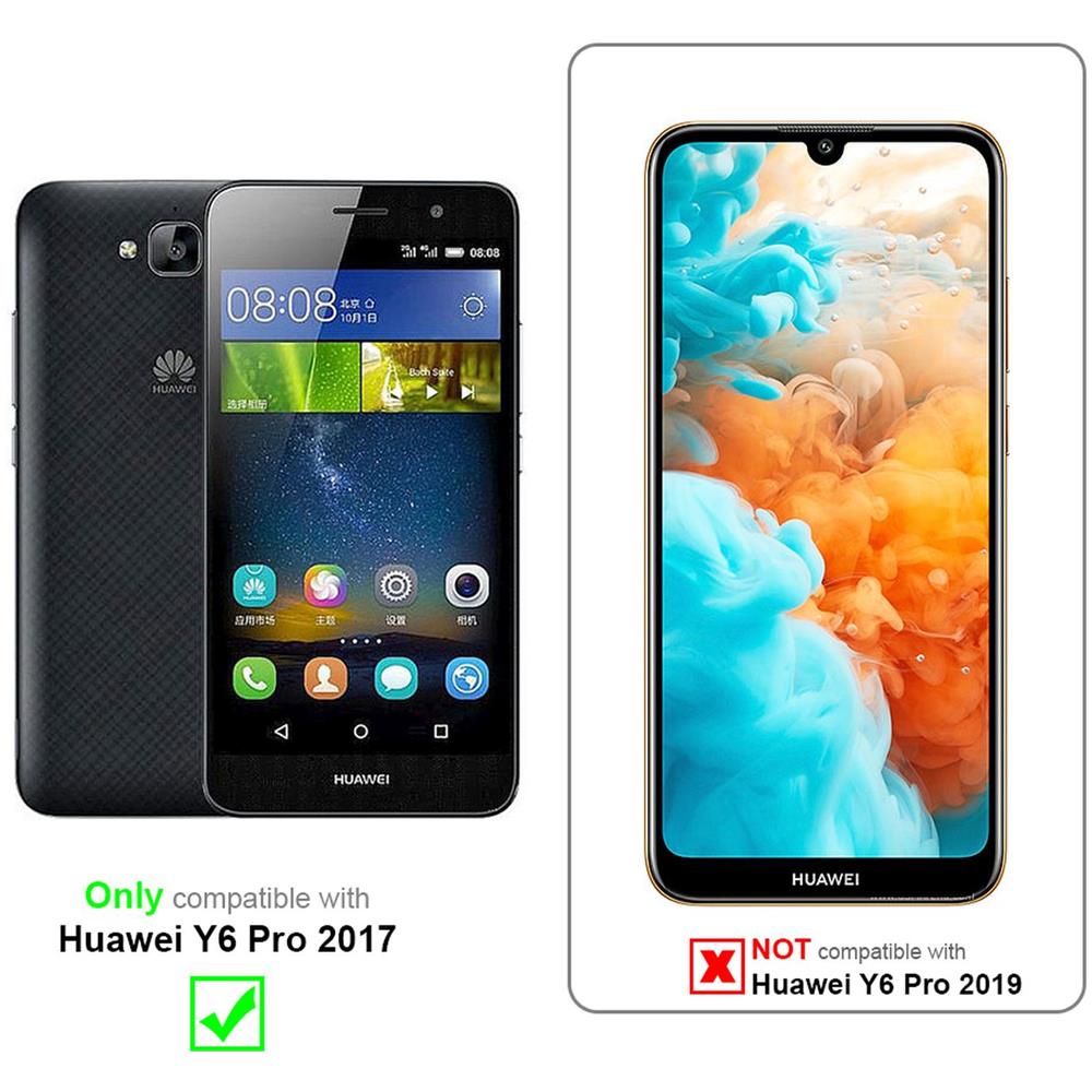 Custodia Compatibile Con Huawei Y6 2 Pro 2017 In Oro Rosa Metallo - Hard Case Coperchio Protettivo In Look Metallico Contro I Graffi E Gli Urti - Foto 2