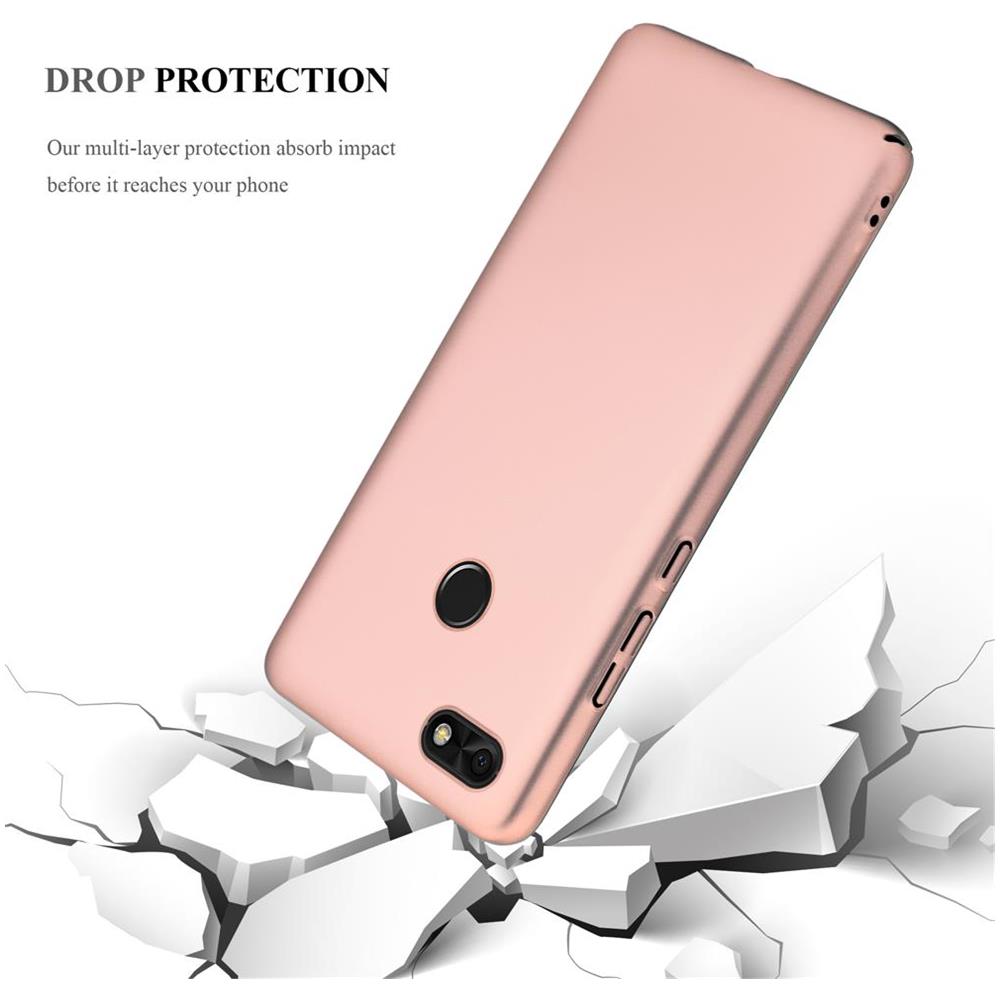 Custodia Compatibile Con Huawei Y6 2 Pro 2017 In Oro Rosa Metallo - Hard Case Coperchio Protettivo In Look Metallico Contro I Graffi E Gli Urti - Foto 8