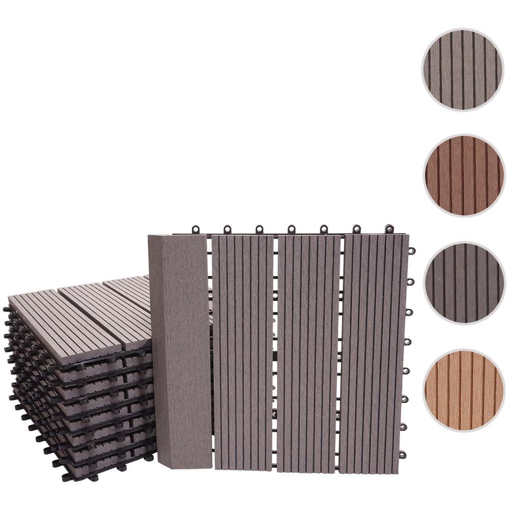 Pavimentazione Esterna In WPC 30x60cm - 18 Piastrelle Marroni Antiscivolo - Foto 12