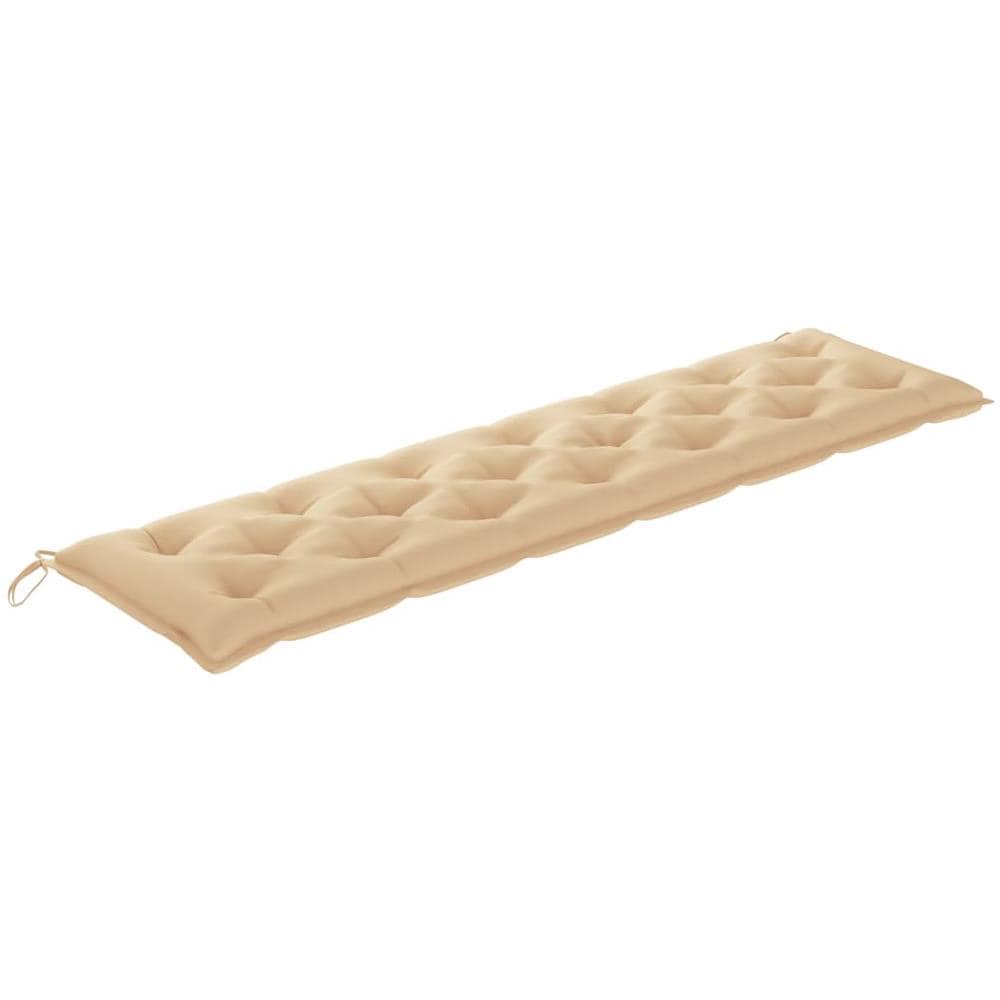 Cuscini Panca da Giardino 2pz Beige 200x50x7cm Tessuto Oxford - Foto 3