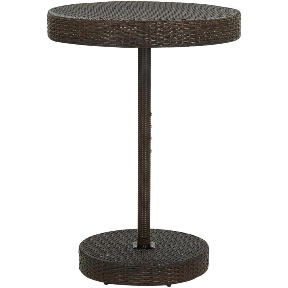 Set da Bar da Giardino 5 pz con Cuscini in Polyrattan Marrone - Foto 2