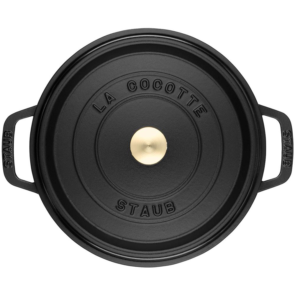Cocotte in Ghisa con Coperchio Diametro 24 cm Capacità 3.8 lt Colore Nero - Linea La Cocotte  - Foto 2
