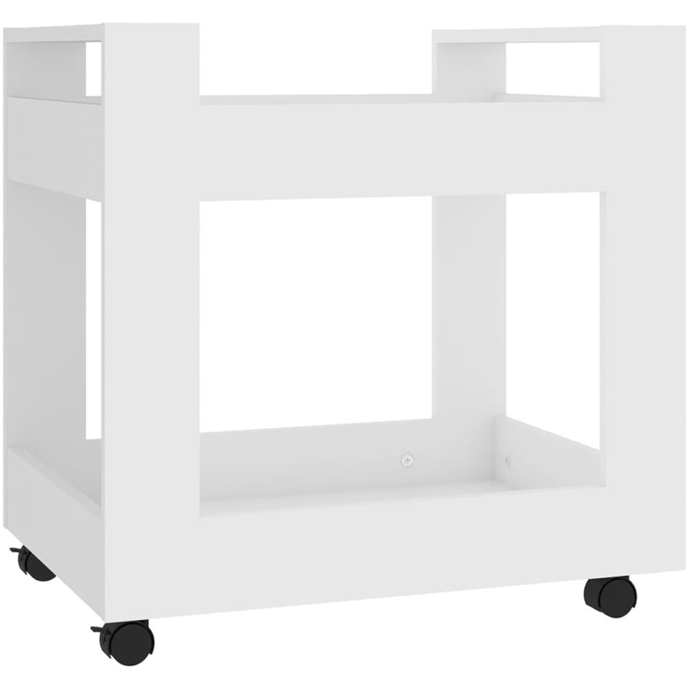 Carrello Per Scrivania Bianco 60x45x60 Cm In Legno Multistrato - Foto 2