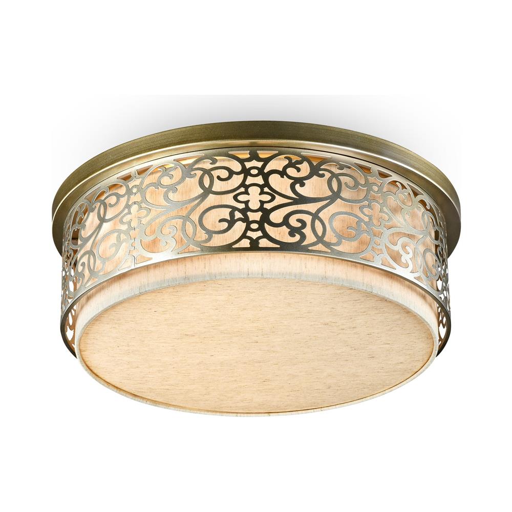 Plafoniera Contemporanea Venera Metallo Ottone 5 Luci Diffusore In Pvc - Foto 1