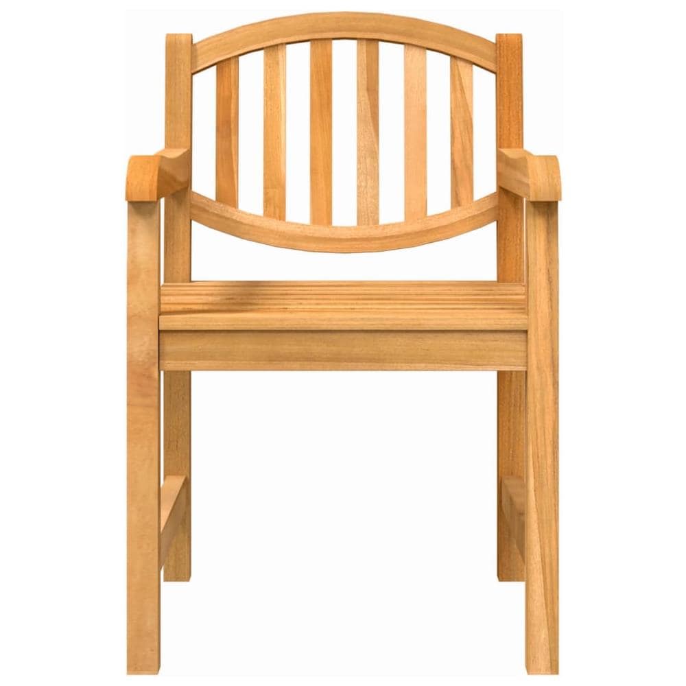Sedie Da Giardino 2 Pz 58x59x88 Cm In Legno Massello Di Teak - Foto 1