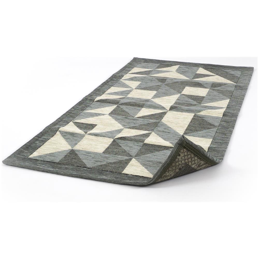 Tappeto Passatoia Cucina Salotto Antimacchia Retro Antiscivolo Origami Vari Colori 55x80 Grigio - Foto 1