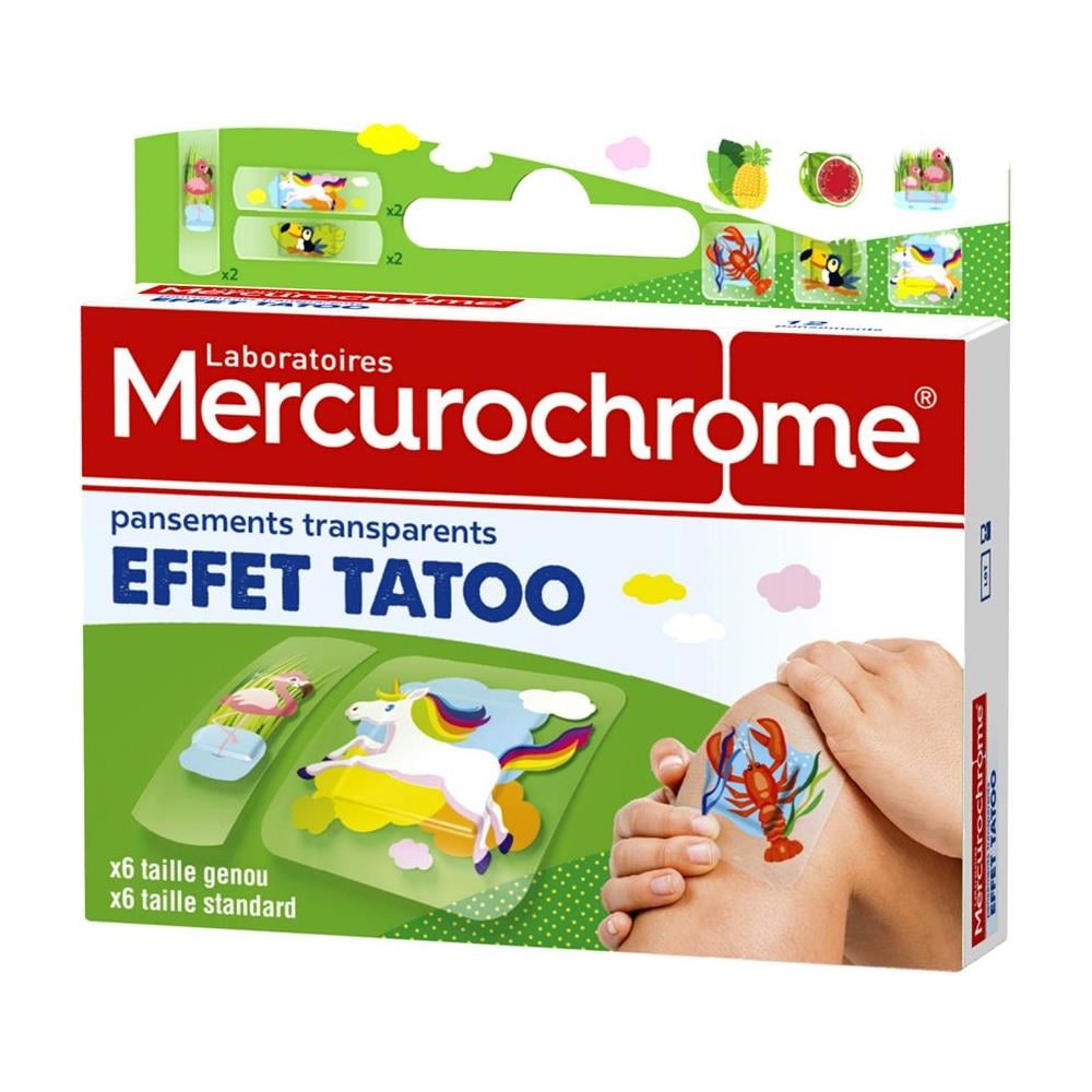 Cerotti Trasparenti Effetto Tatuaggio 2 Taglie X12 - Foto 1