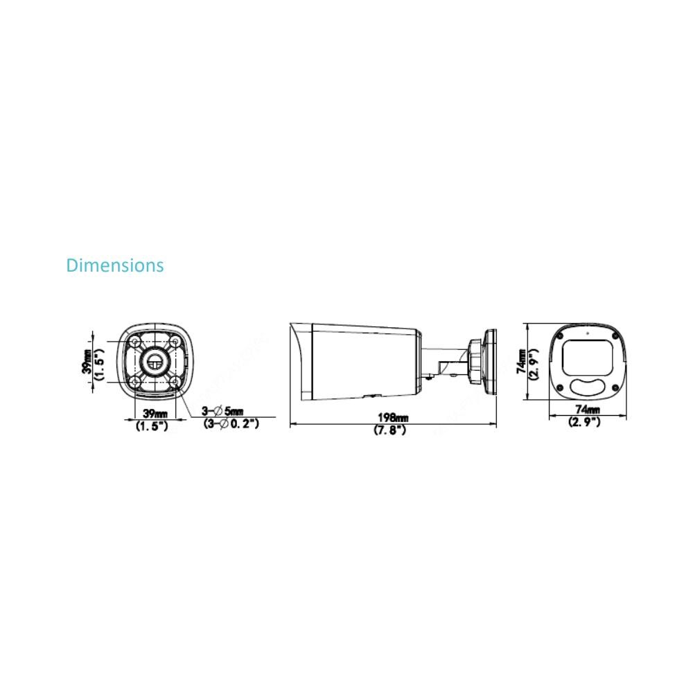 IPC-B312-APKZ Telecamera Bullet IPC Motorizzata Audio HumanBody 2MP - Foto 2