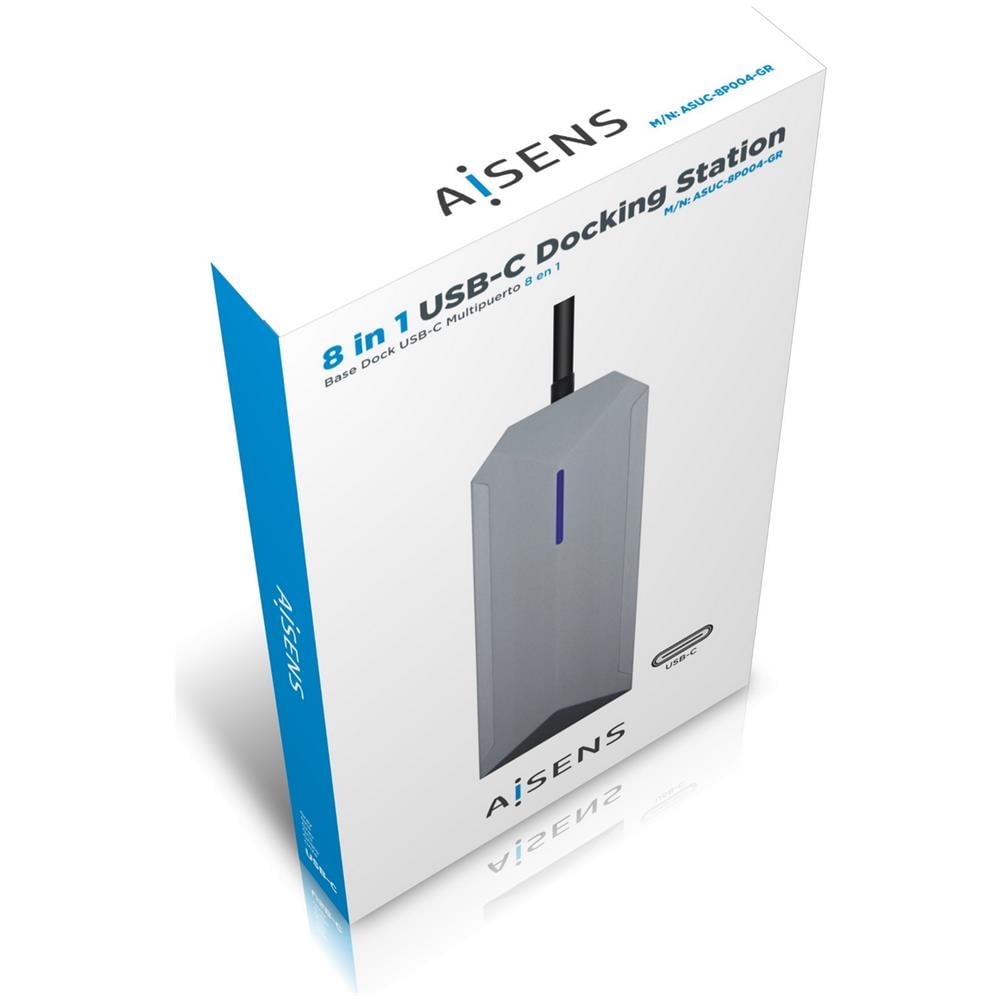 ASUC-8P004-GR replicatore di porte e docking station per laptop Cablato USB 3.2 Gen 1 (3.1 Gen 1) Type-C Grigio - Foto 7