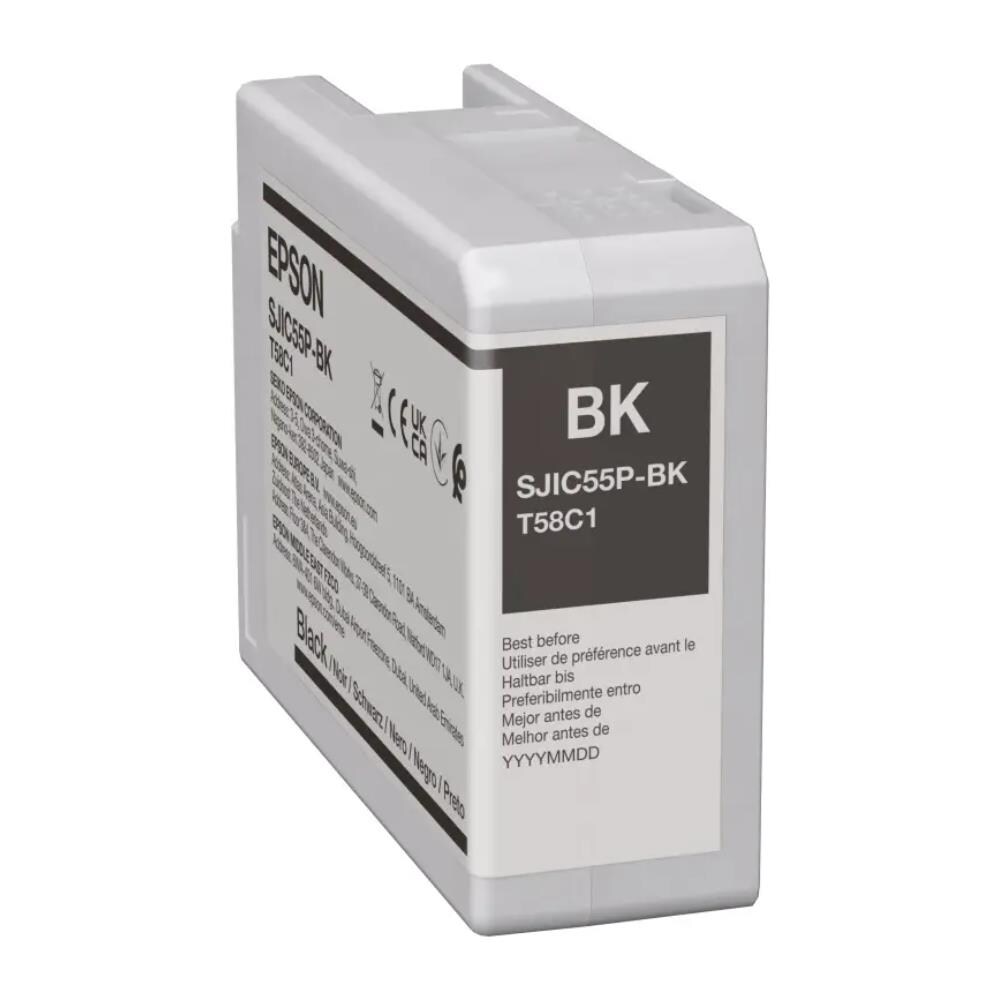 SJIC55 (BK) T58C1 Cartuccia d'Inchiostro - Nero (80 ml) - Foto 1