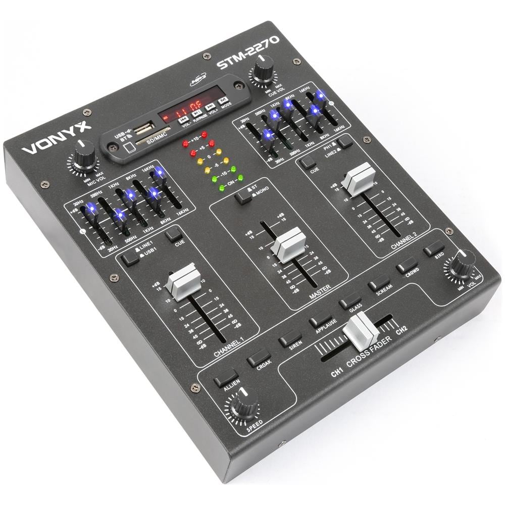 Mixer Dj professionale 4 canali con Bluetooth piu' display e USB SD + effetti sonori preimpostati - Foto 6