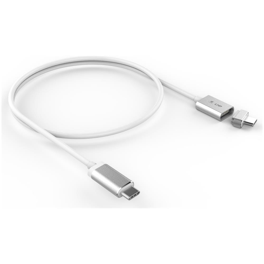 17216 Usb-C (M) To Usb-C (M) Magnetic Breakaway Charging Cable, Up To 87w, 1.8 M, Silver *New - Foto 1