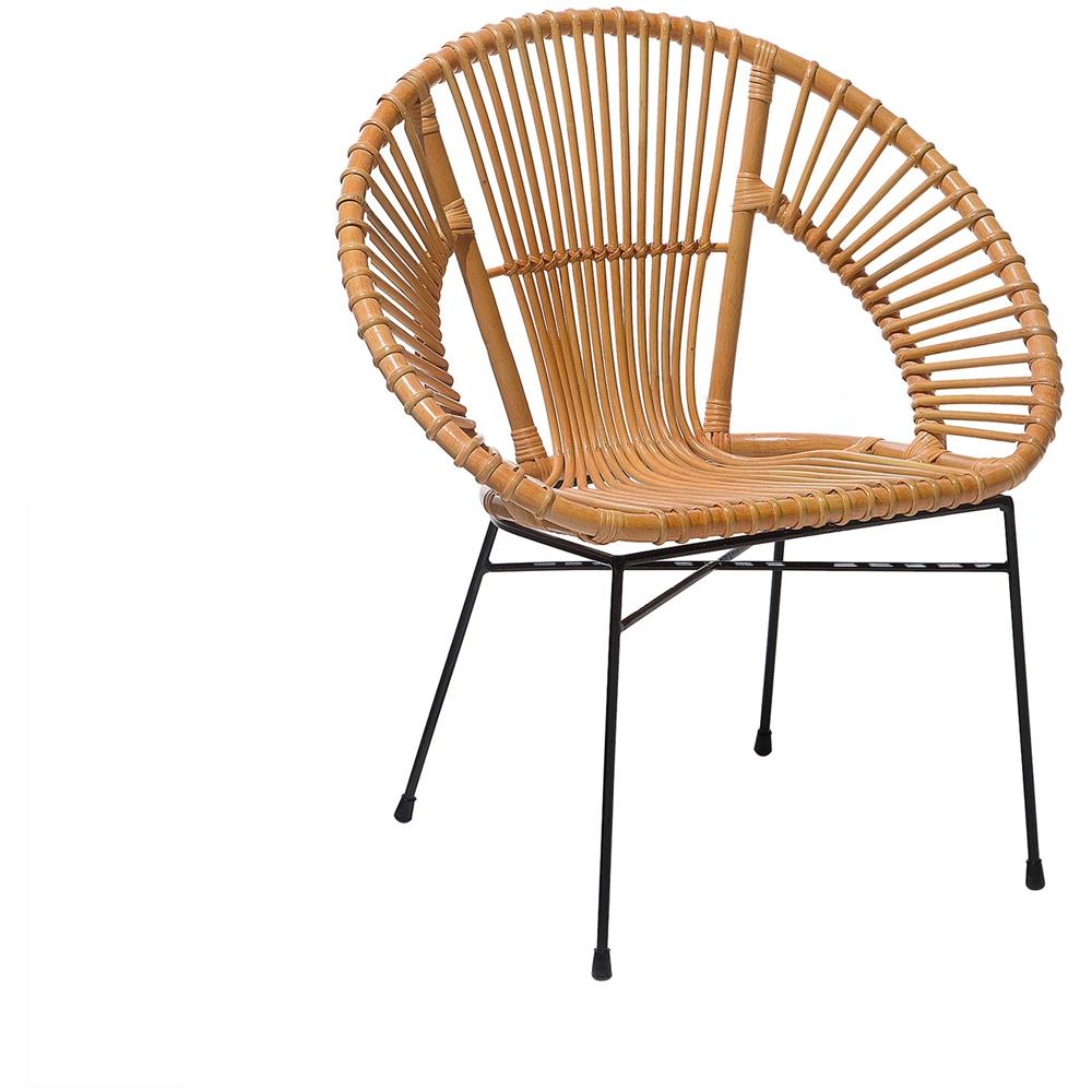 Sedia In Rattan Beige Sarita - Foto 1